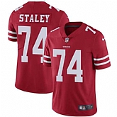 Nike San Francisco 49ers #74 Joe Staley Red Team Color NFL Vapor Untouchable Limited Jersey,baseball caps,new era cap wholesale,wholesale hats